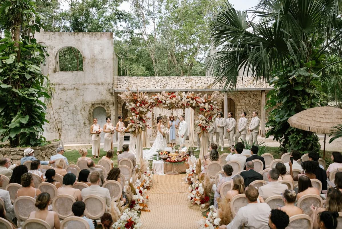 Wedding at Onze Xpuha, intimate Riviera Maya celebration
